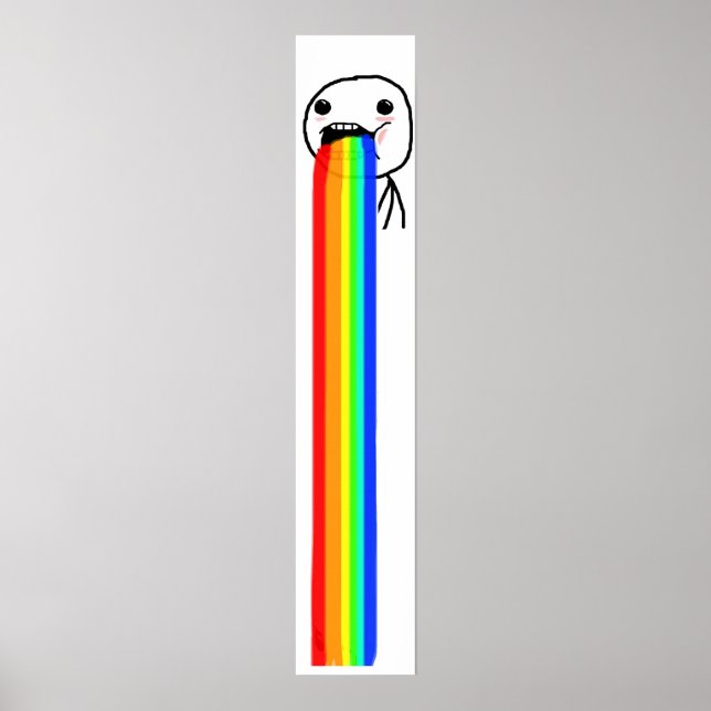 Poster de mème Rainbow Puke (Devant)