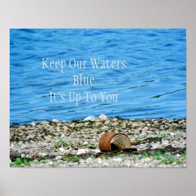 Poster de message de boîte rouillée par Blue Water (Devant)