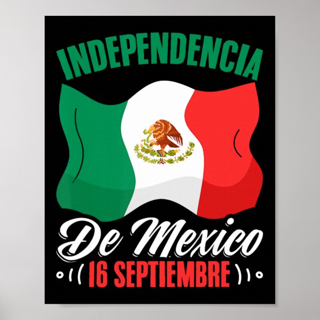 Poster De Mexico 16 Septembre Indépendance mexicaine (Devant)