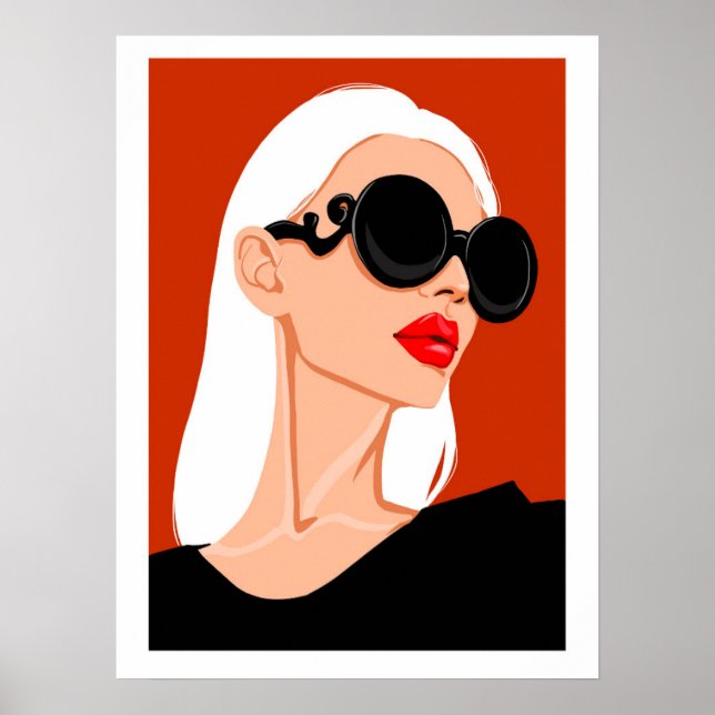 Poster de mode, Art féminin, Appartement, OEuvre m (Devant)