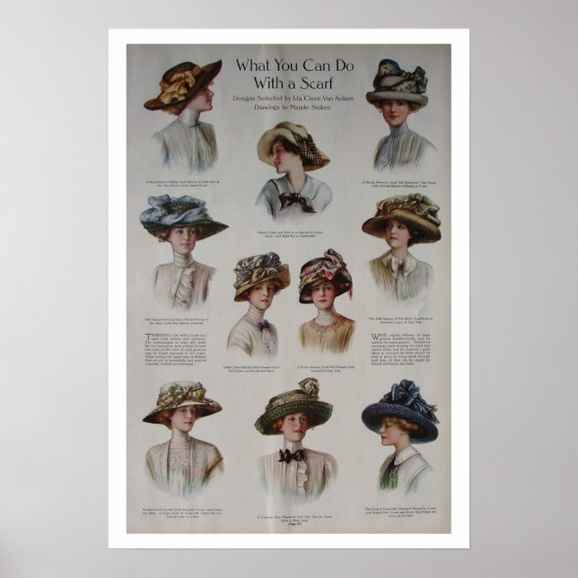 Poster de mode Casquette vintage (Devant)