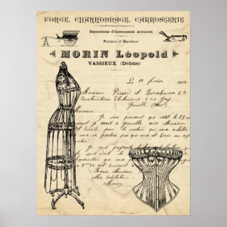 Poster de mode vintage