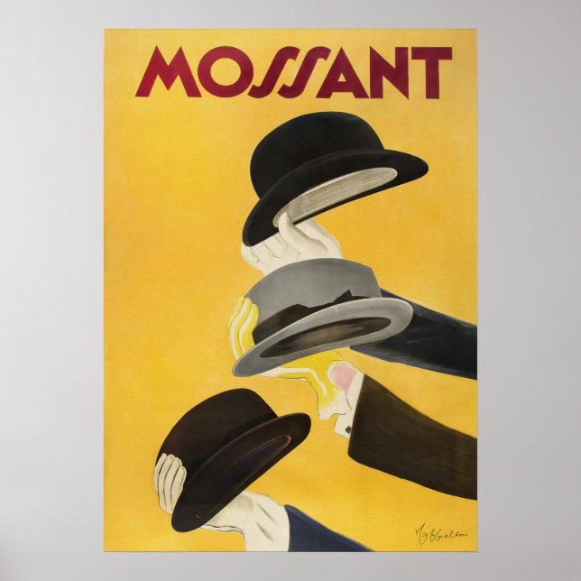 Poster de mode Vintage Casquette (Devant)