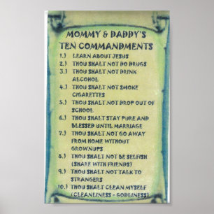 Poster de Mommy & Daddys Dix Commandements