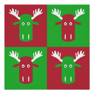 Poster de Moose Head Pop Art
