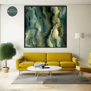 Poster de Moss Wall Art   Art naturel généré par l