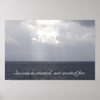 Poster de motivation de réussite