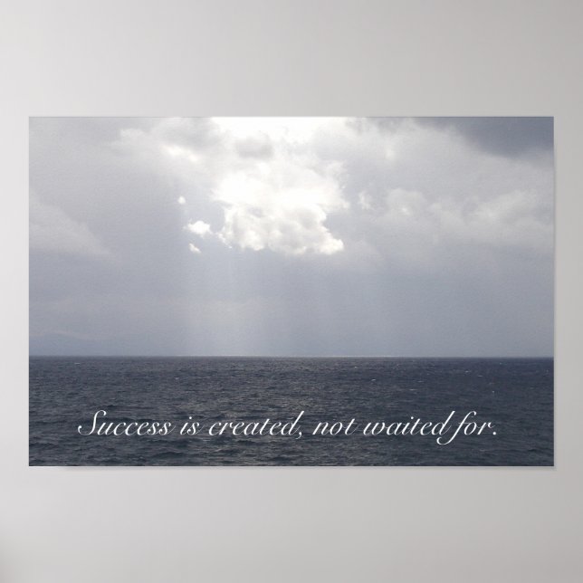 Poster de motivation de réussite (Devant)