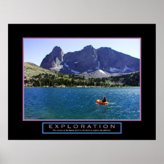Poster de motivation - "Exploration" - 22"x28"