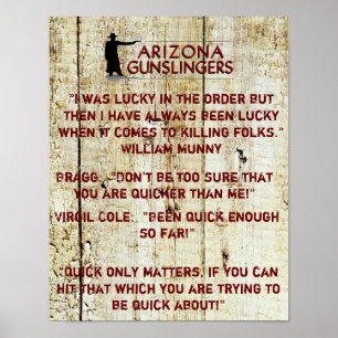 Poster de motivation pour Cowboy Fast Draw