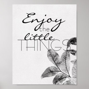 poster de motivation profiter des petites choses