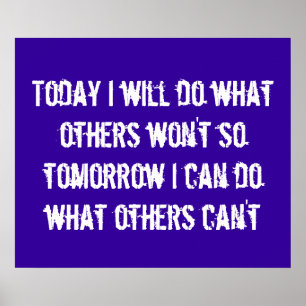 Poster de motivation sportive