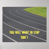 Poster de motivation sportive! Parfait Pour Les Co