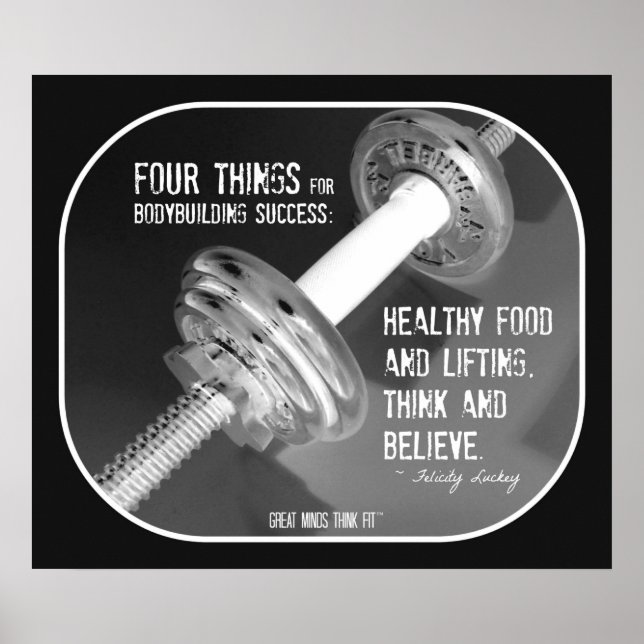 Poster de musculation avec devis 009 (Devant)