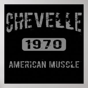 Poster de musique américaine Chevelle 1970