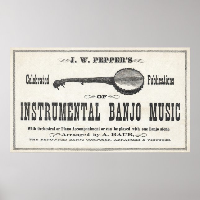 Poster de musique Banjo (Devant)