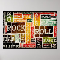Poster de musique rock et roll Art en tant qu'Arri