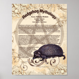 POSTER DE MYTHOLOGIE HEDGEHOG
