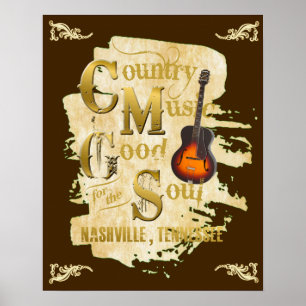 Poster de Nashville Country Music Good for Soul
