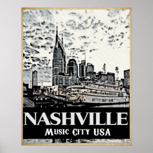 Poster de Nashville Music City USA