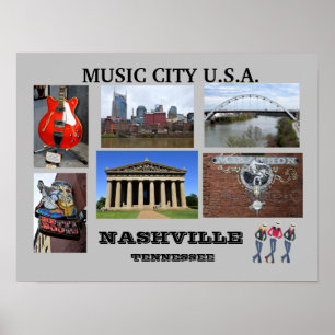 Poster de Nashville, Tennessee