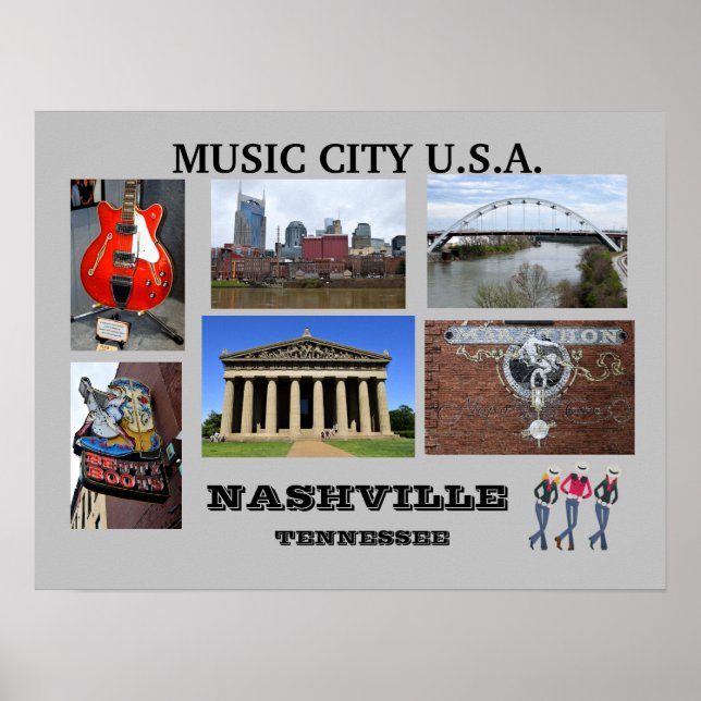 Poster de Nashville, Tennessee (Devant)