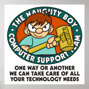 Poster de Naughty Boy Computer Tech