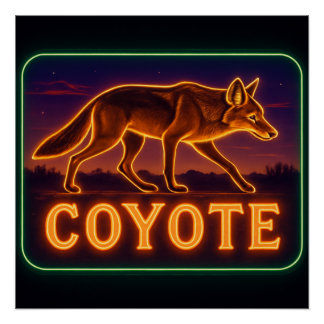 Poster de Neon Coyote