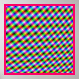 Poster de Neon Crosshatch