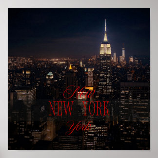 Poster de New York City Skyline - Modern Wall Art 
