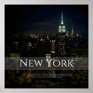 Poster de New York City Skyline - Modern Wall Art 