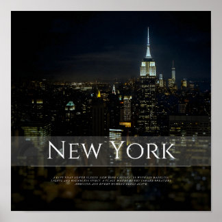 Poster de New York City Skyline - Modern Wall Art 