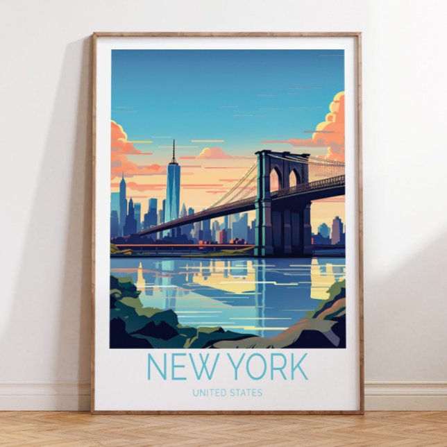 Poster de New York Travel Poster de New York Brook (Créateur téléchargé)