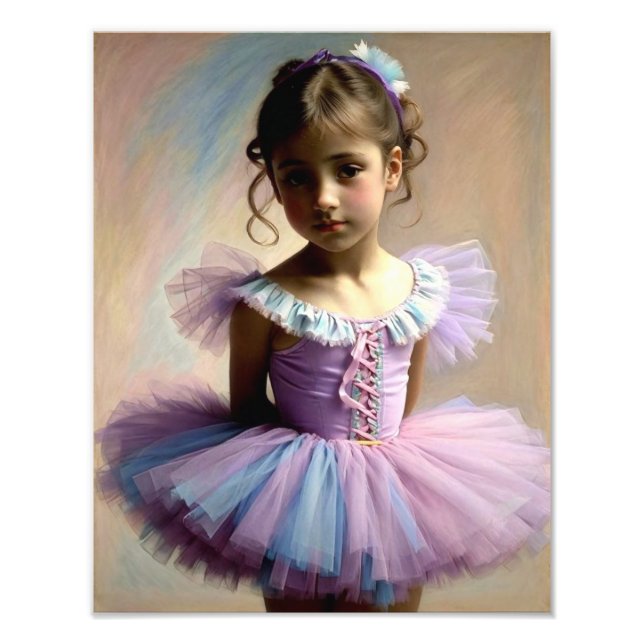 Poster de Niña bailarina con tutú (Vorne)