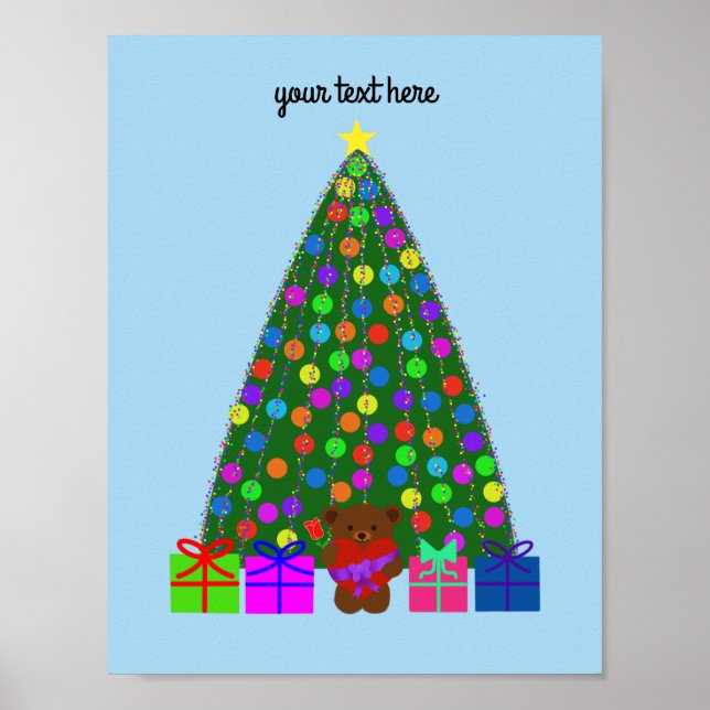 Poster de Noël Arbre #2 (Devant)