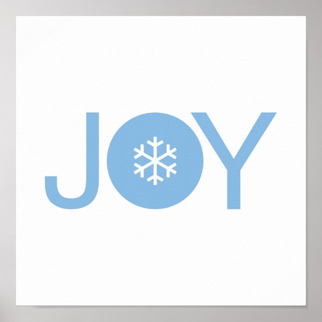 Poster de Noël Blue Joy (Devant)