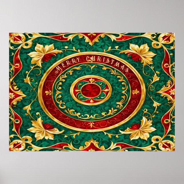 Poster de Noël Floral (Devant)