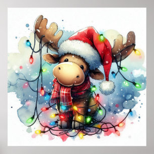 Poster de Noël Moose