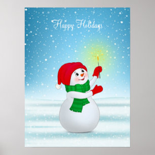 Poster de Noël Snowman