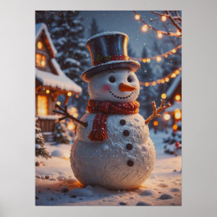Poster de Noël Snowman