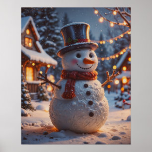 Poster de Noël Snowman
