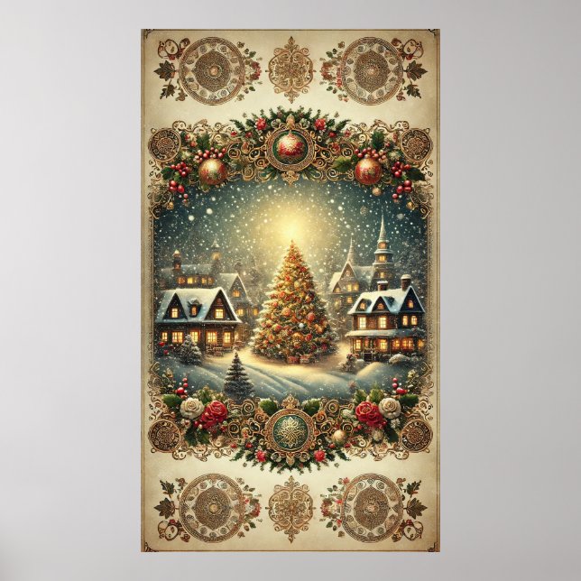 Poster de Noël Vintage (Devant)