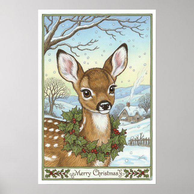 Poster de Noël Vintage (Devant)