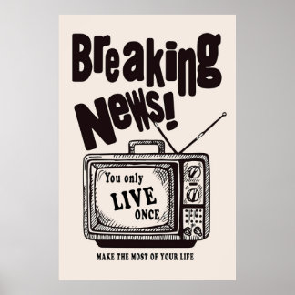 Poster de nouvelles de rupture