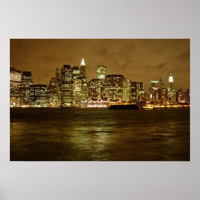 Poster de nuit de New York/Imprimer (Devant)