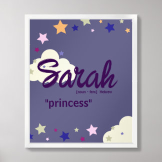 Poster de nuit personnalisé - Dreamy Purple