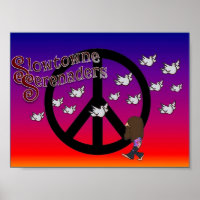 Poster de paix Serenaders de ville lente