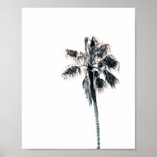 Poster de palmiers | Rose 8x10