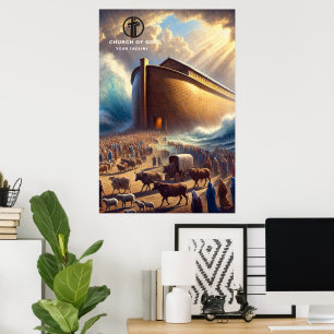 Poster de papier à pendre en arche de Noah