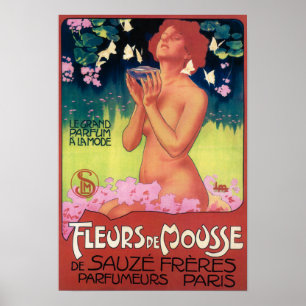 Poster de parfum Fleurs de Mousse
